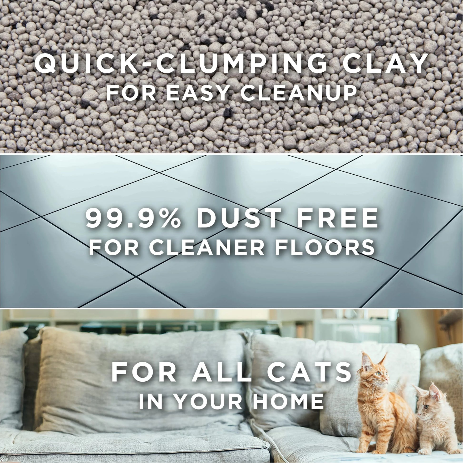Purina  Free and Clean Clumping Cat Litter, Unscented, 20 Lb Jug